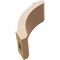 Ekena Millwork 3-inch W x 6-inch D x 6-inch H Lafayette Rough Cedar Woodgrain TimberThane Knee Brace, Primed BRCUR03X06X06LFTRCPR - alternate 6